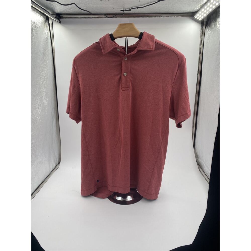 Untuckit Polo Shirt Mens Medium Salmon Short Sleeve Golf Soft Cotton
